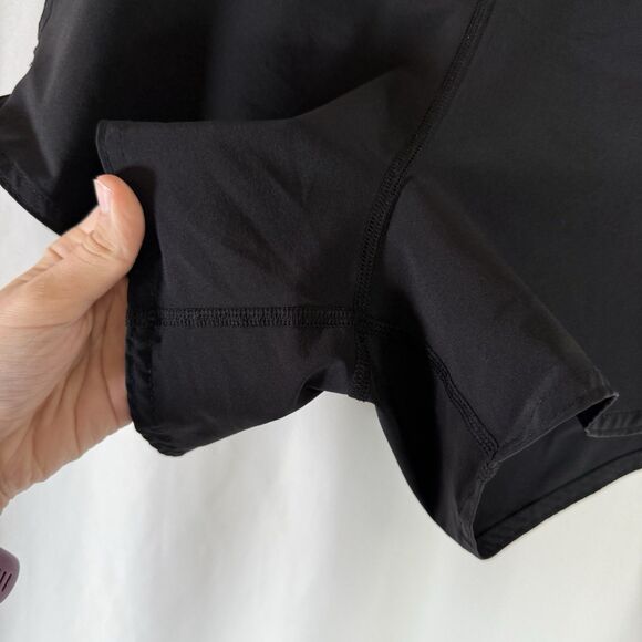 Rogue Fitness Shorts Women's Medium Solid Black Pull On Drawstring 3.5" Inseam - Picture 4 of 7